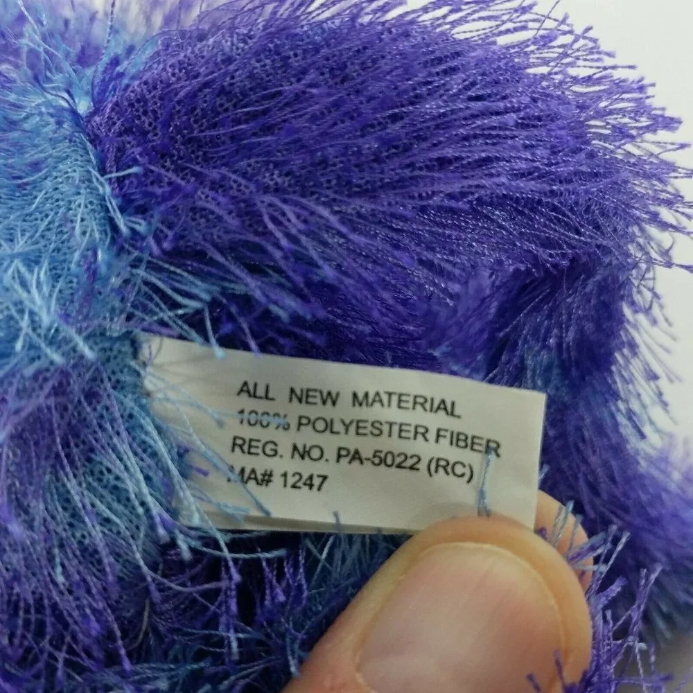 Silver Dollar City Monkey Plush Blue Purple 21 Inch